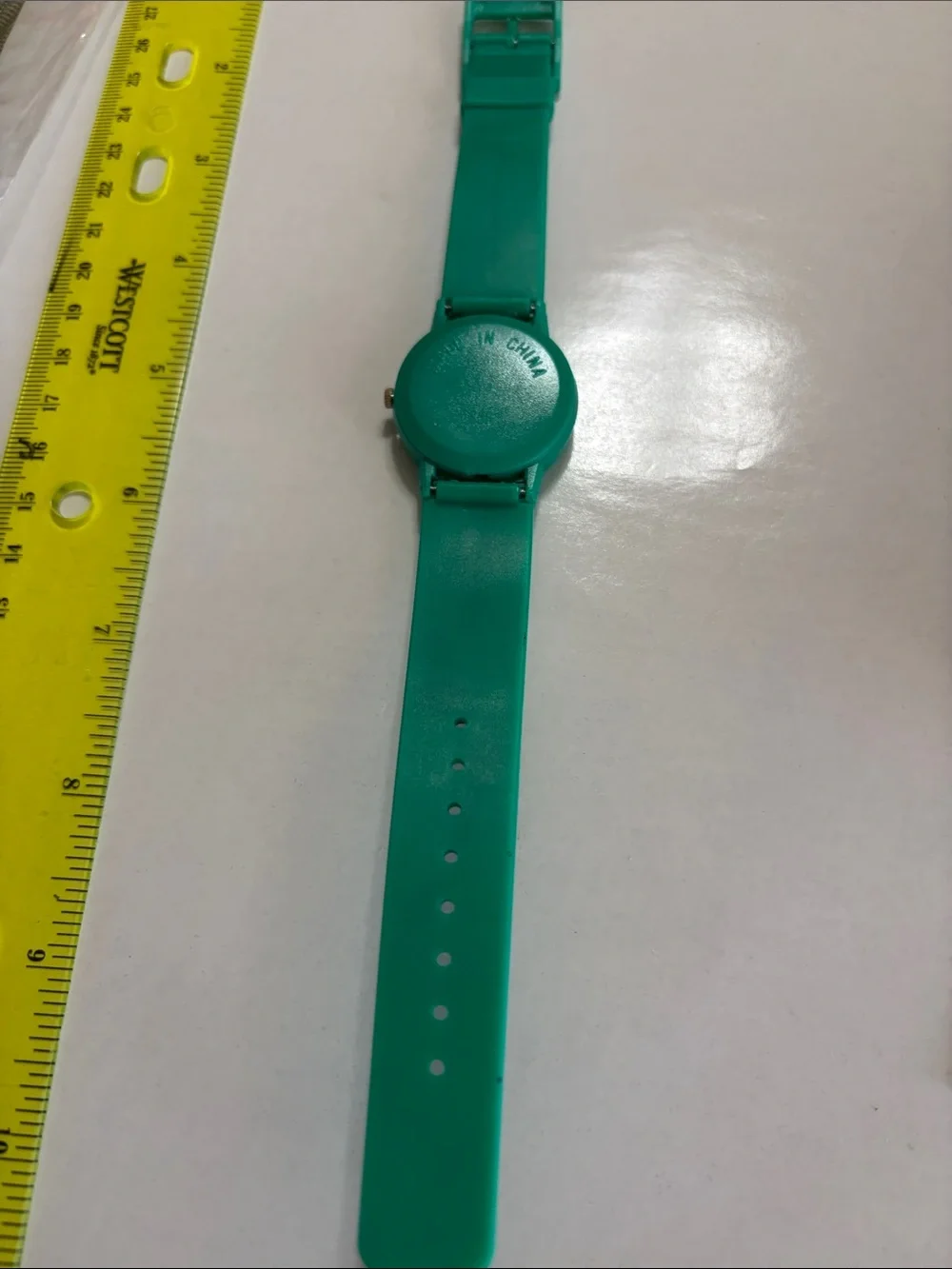 Disney Green Rescuers  Analog Watch with Teal Strap. New/vintage